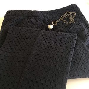 Eyelet Cotton Ankle Pants from Talbots